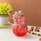 Glitzhome® 8.5" Fall Red Glass Gourd with Glitter